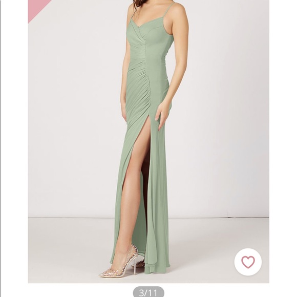 Azazie Dresses Azazie Sage Green Bridesmaid Dress Poshmark